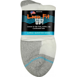 EXTRA WIDE SOCK 760 LARGE - WHITE