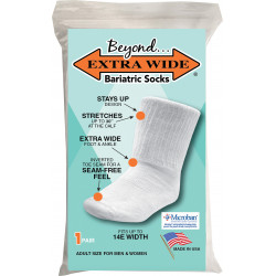 EXTRA WIDE SOCK 8950 - WHITE