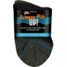 EXTRA WIDE SOCK 761 LARGE - BLACK