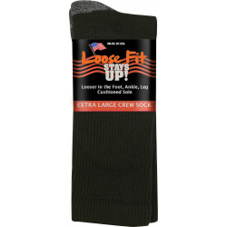 EXTRA WIDE SOCK 721 EXTRA LARGE - BLACK
