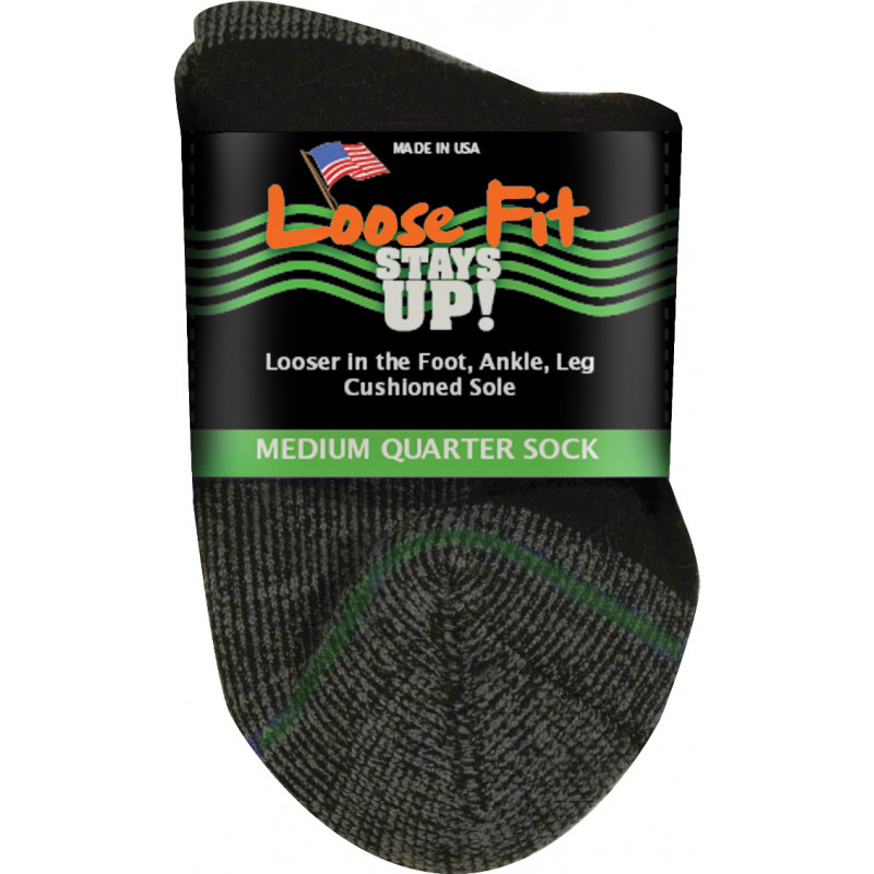 EXTRA WIDE SOCK 751 MEDIUM - BLACK